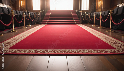 Red luxury carpet colorful background
