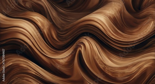Wallpaper Mural Abstract brown waves background design Torontodigital.ca
