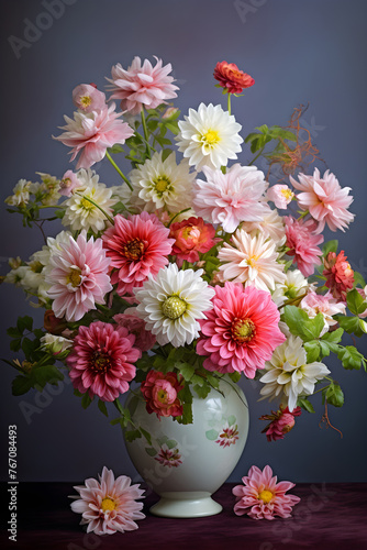 Artistic Floral Arrangement in a Vase - an Array of Colors and Fragrant Beauty © Alta
