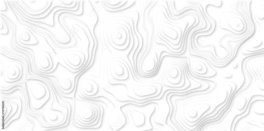 Abstract white paper cut background with line. 3d topography relief. Vector topographic illustration. realistic papercut decoration textured with wavy layer and shadow. seamless pattern wave design. Abstract white paper cut background with line. 3d topography relief. Vector topographic illustration. realistic papercut decoration textured with wavy layer and shadow. seamless pattern wave design.