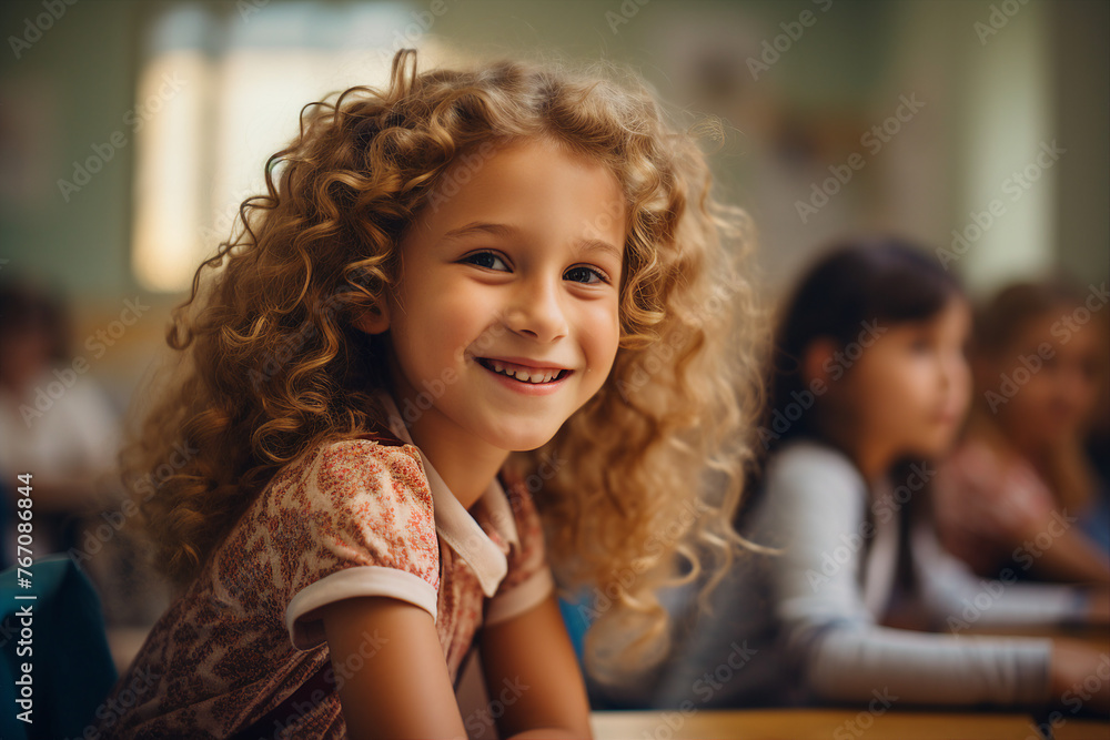 Young students and pupils in school college library on a break spending study year back school Generative AI Young students and pupils in school college library on a break spending study year back school Generative AI
