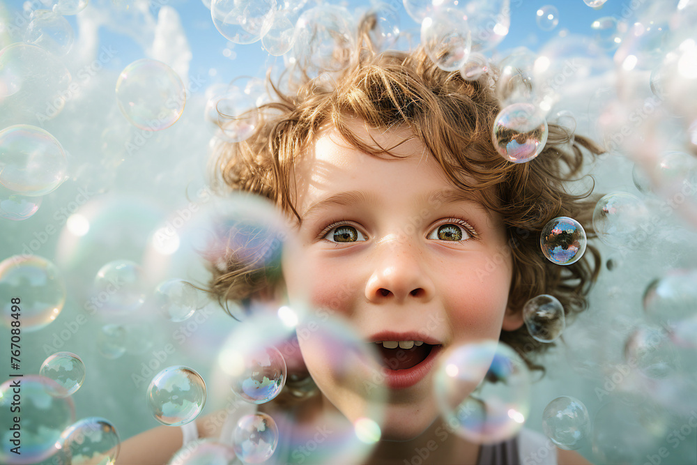 Designed with generative ai photo picture of cheerful happy child celebrate summer holiday have fun enjoy weekend Designed with generative ai photo picture of cheerful happy child celebrate summer holiday have fun enjoy weekend