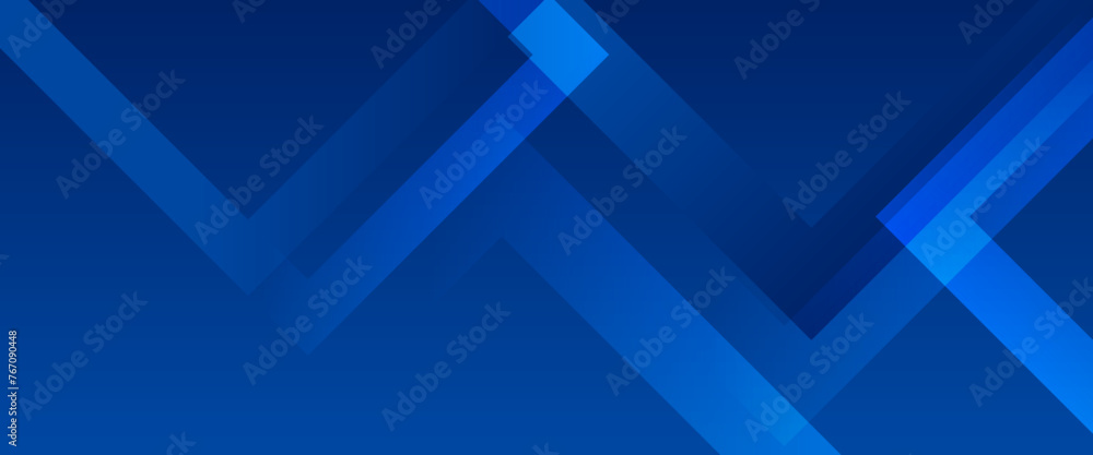 Obraz premium Blue modern and simple abstract banner art vector with shapes. For background presentation, background, wallpaper, banner, brochure, web layout, and cover