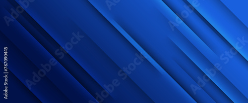 Blue abstract banner with shapes. For business banner, formal backdrop, prestigious voucher, luxe invite, wallpaper and background