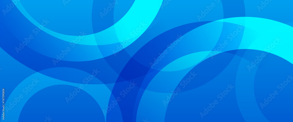 Blue abstract banner with shapes. For business banner, formal backdrop, prestigious voucher, luxe invite, wallpaper and background
