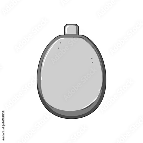 metal flask alcohol cartoon. vodka mockup, whisky splash, banner ad metal flask alcohol sign. isolated symbol vector illustration