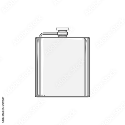 mockup flask alcohol cartoon. whisky splash, banner ad, travel symbol mockup flask alcohol sign. isolated symbol vector illustration