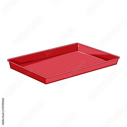 kitchen food tray cartoon. plastic platter, dinner dish, lunch box kitchen food tray sign. isolated symbol vector illustration