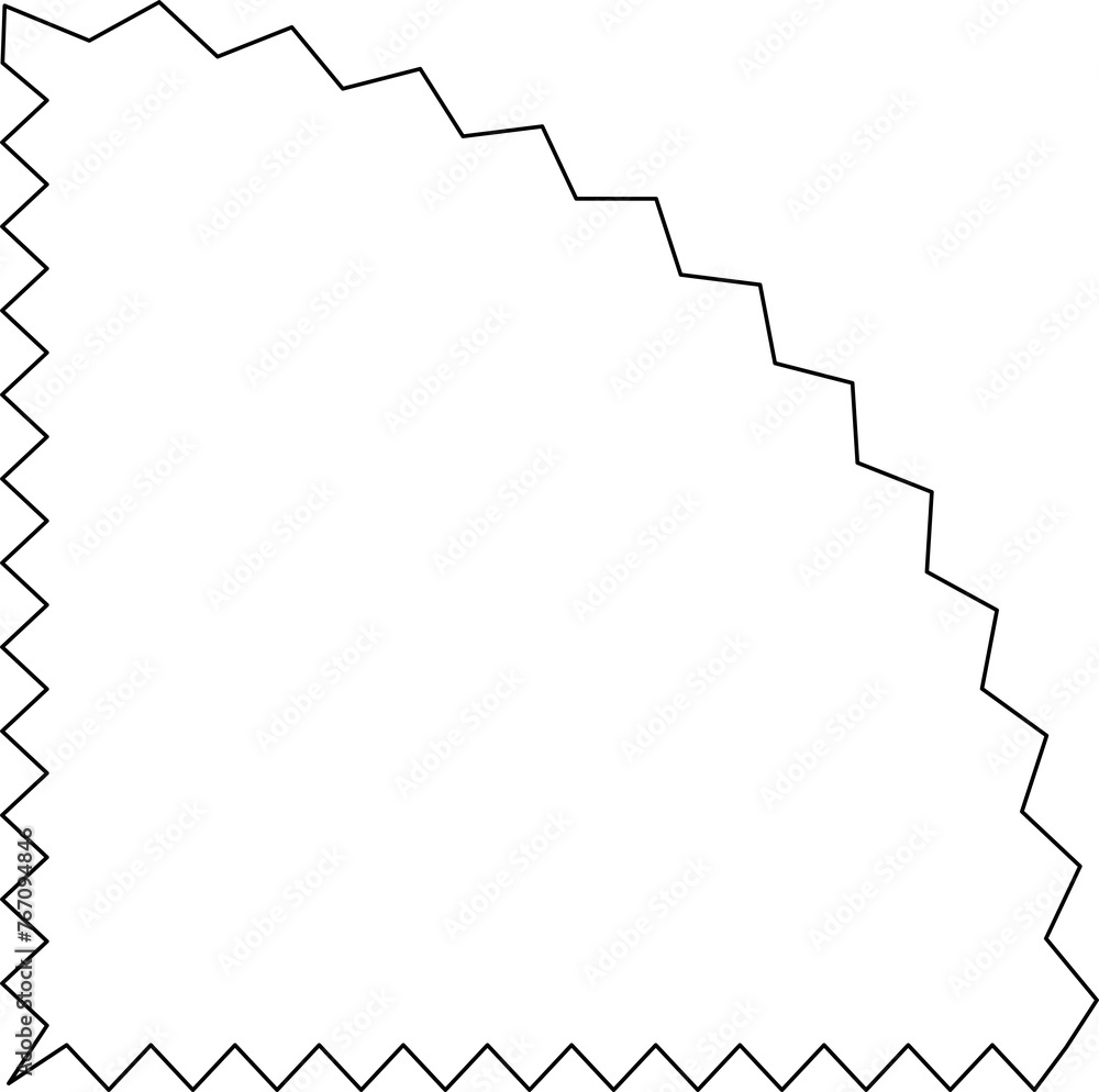 Zig zag wavy edge geometric shape. Elements for decoration Zig zag wavy edge geometric shape. Elements for decoration