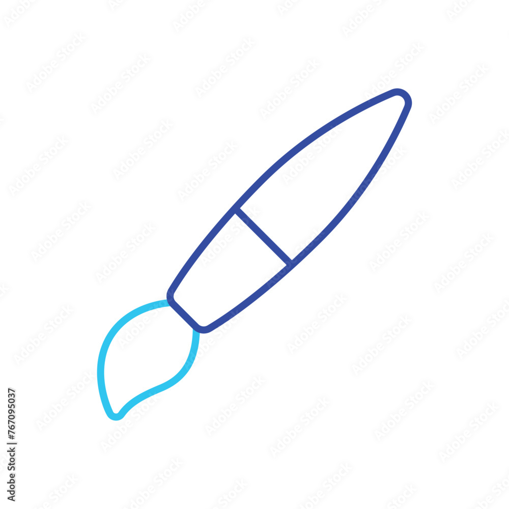 Blue Line Brush vector icon Blue Line Brush vector icon