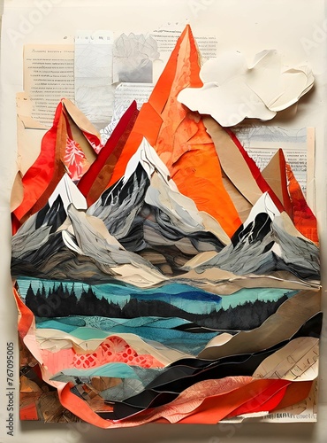 Fragmented Peaks: A Cubist Exploratio
