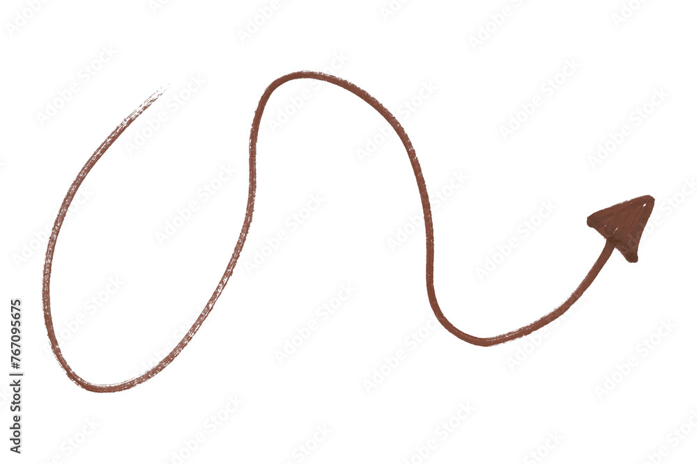 Brown arrows isolated on transparent background Brown arrows isolated on transparent background
