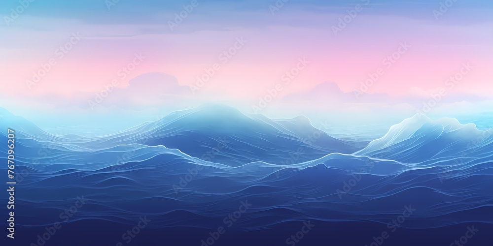 A mesmerizing gradient spectacle, transitioning from coral pinks to deep oceanic blues, creating a vivid backdrop for graphic resources. - obrazy, fototapety, plakaty 