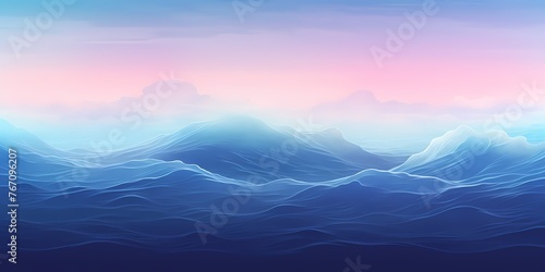 A mesmerizing gradient spectacle, transitioning from coral pinks to deep oceanic blues, creating a vivid backdrop for graphic resources.