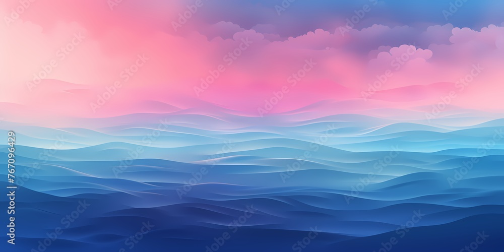 A mesmerizing gradient spectacle, transitioning from coral pinks to deep oceanic blues, creating a vivid backdrop for graphic resources.