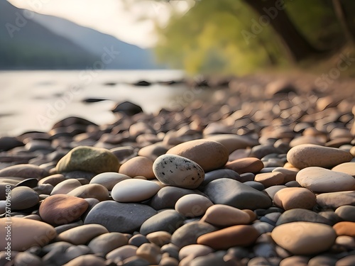 stones on the shore 