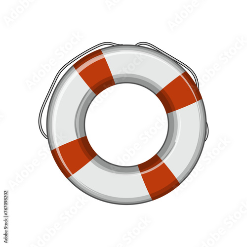 lifesaver lifebuoy cartoon. rescue ring, safety lifeguard, belt pool lifesaver lifebuoy sign. isolated symbol vector illustration