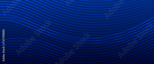 Blue and black dark vector abstract tech futuristic modern 3D line background. Vector illustration for business, corporate, institution, party, festive, seminar, and talks