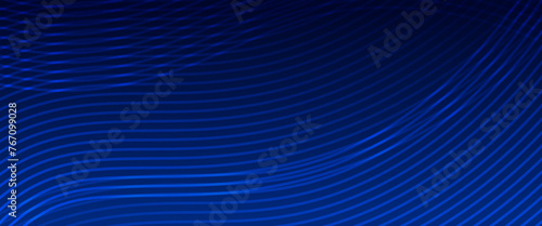 Blue and black dark violet vector 3d futuristic tech glow and shinning line simple modern abstract banner. For brochures, covers, posters, banners, websites, header