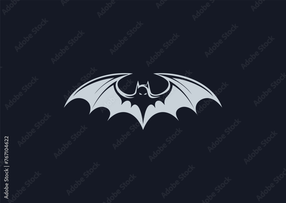 Bat logo design vector icon flat illustration Bat logo design vector icon flat illustration