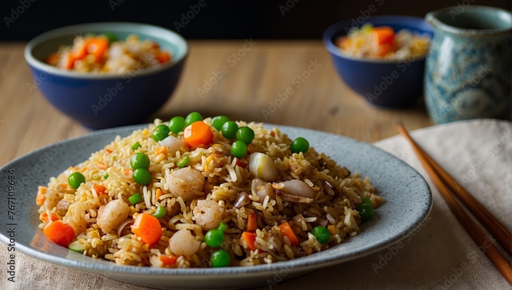 Savory Delight: Fried Rice, a Flavorful Dish Bursting with Aromas, Textures, and the Richness of Asian Cuisine Savory Delight: Fried Rice, a Flavorful Dish Bursting with Aromas, Textures, and the Richness of Asian Cuisine