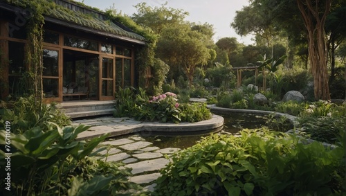 Nature's Haven: Eco Garden, Harmonizing Sustainability, Beauty, and Biodiversity in a Lush Green Oasis