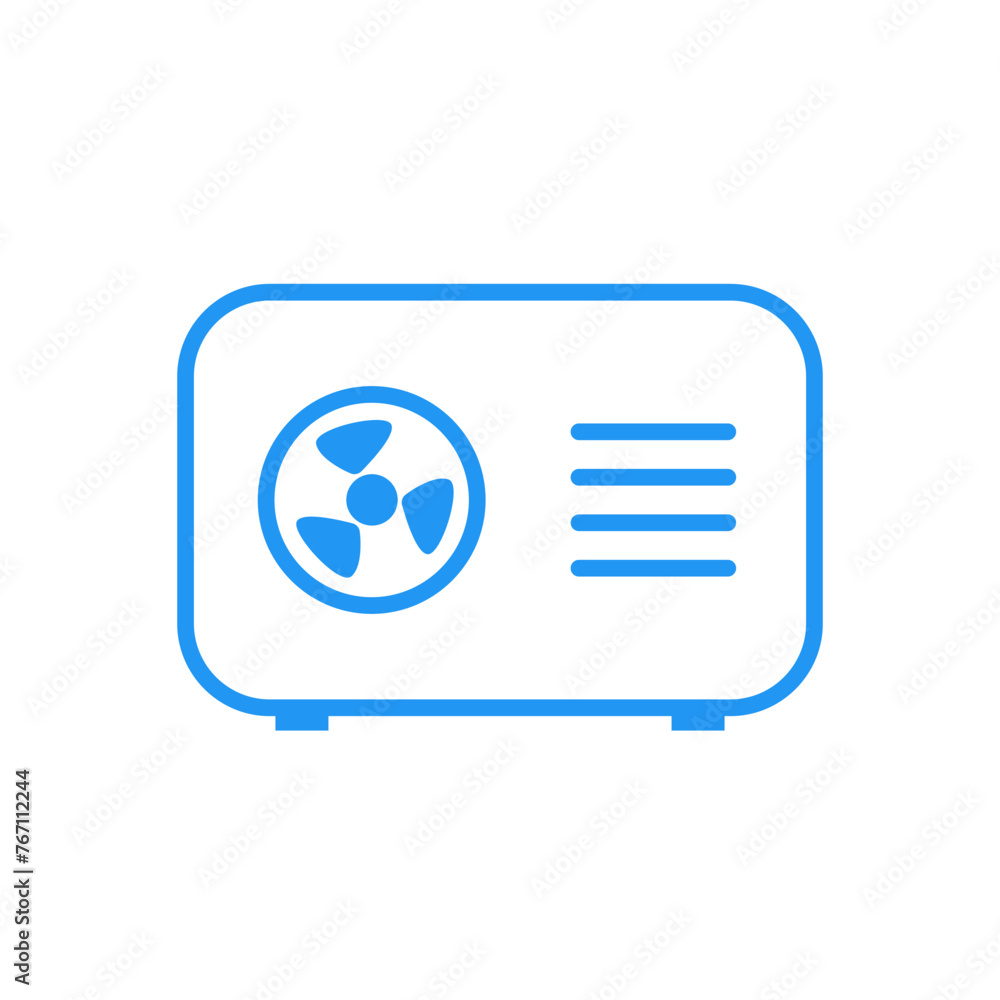 air conditioner vector symbol. climate device