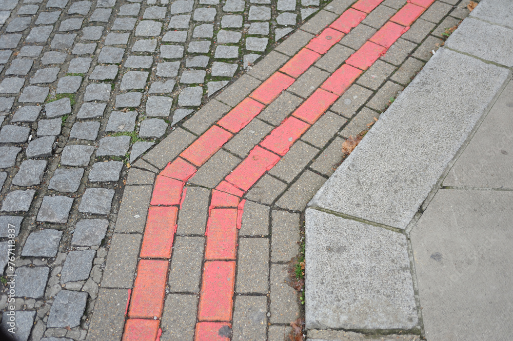Obraz premium London UK Double Red lines