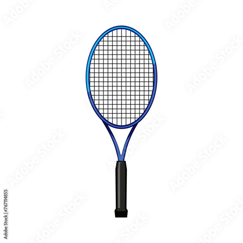 silhouette tennis racket cartoon. court sport, symbol equipment, outline strings silhouette tennis racket sign. isolated symbol vector illustration © PikePicture