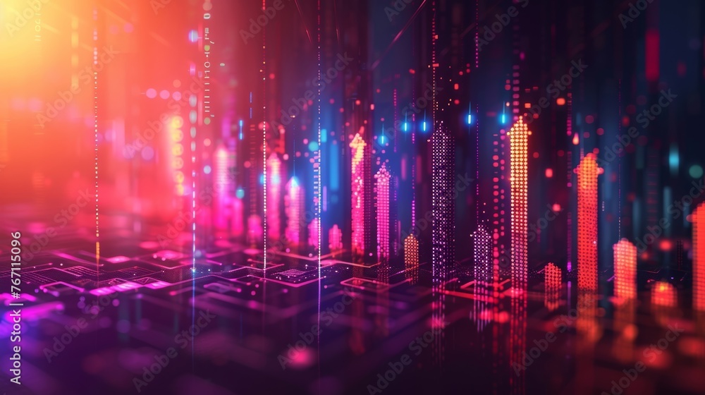 A digital pattern featuring various numerical symbols and upward-pointing indicators illustrating trends in financial markets and investment strategies. A digital pattern featuring various numerical symbols and upward-pointing indicators illustrating trends in financial markets and investment strategies.