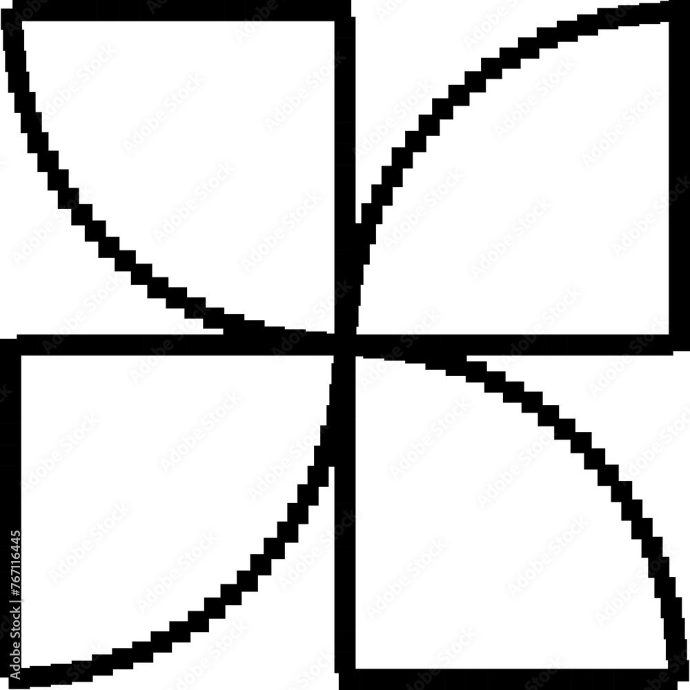 Square shape pixel. Geometry for design Square shape pixel. Geometry for design
