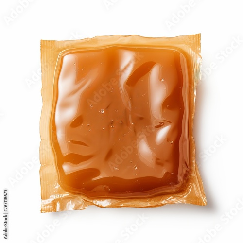 Sweet Salted Caramel Giant Pouch isolated on white background
