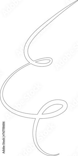 Spiral line hand drawn. Element design