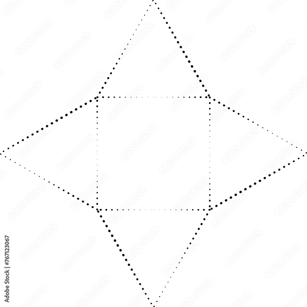 Dot halftone triangle. Geometric shapes element Dot halftone triangle. Geometric shapes element