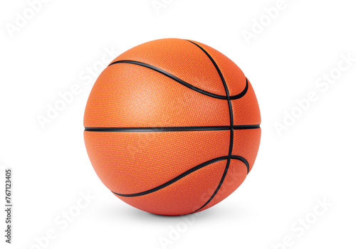 Orange basketball ball, transparent background © Retouch man
