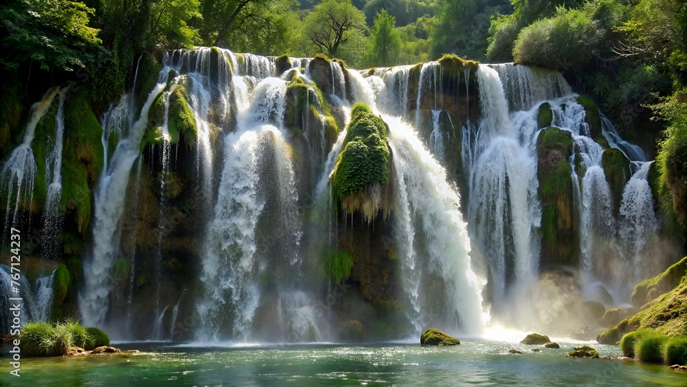 Naklejka premium Waterfall