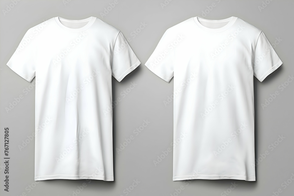 Men's t-shirt mock up white color on dark background Men's t-shirt mock up white color on dark background