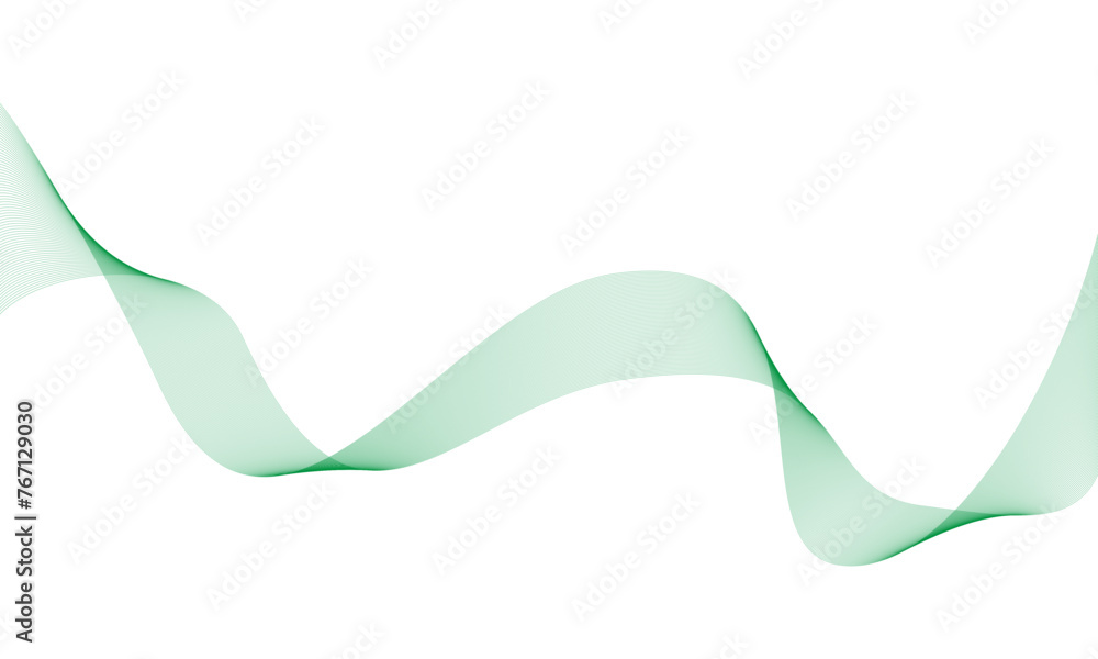 wave abstract design, for abstract design background, green color