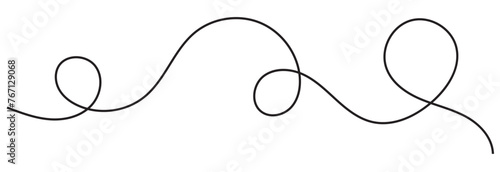 Squiggle line design element. vector file illustration. EPS 10