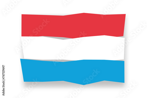 Luxembourg flag - stylish flag mosaic of colorful papercuts. Vector illustration with dropped shadow isolated on white background Free Download Luxembourg flag - stylish flag mosaic of colorful papercuts. Vector illustration with dropped shadow isolated on white background - GFXLoad