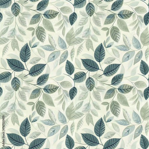 Playful Seamless Leaf Background