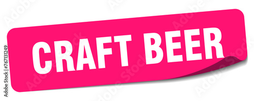 craft beer sticker. craft beer label