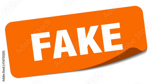 fake sticker. fake label