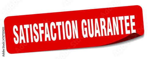 satisfaction guarantee sticker. satisfaction guarantee label