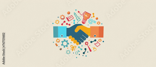 photo of two people shaking hands in a business setting --ar 7:3 --style raw --v 6 Job ID: 5bbfa708-4b51-4179-847d-805b0c82d3d0