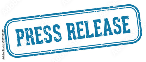 press release stamp. press release rectangular stamp on white background