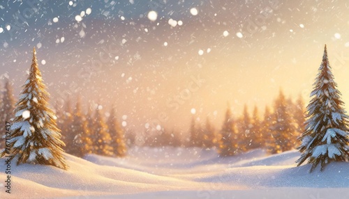 christmas snowy background with snow © Ryan