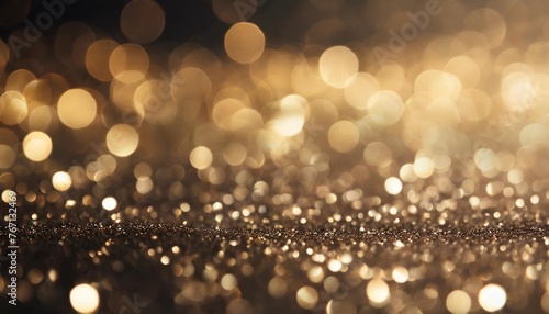blur glitter or bokeh festive background texture black silber color xmas abstract background with copy space photo