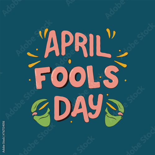 vector april fools' day illustration.