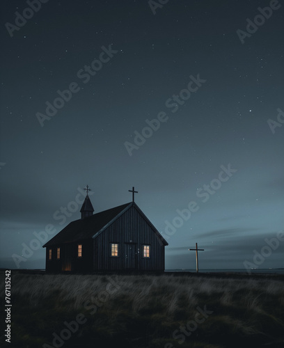 church at night © ramona